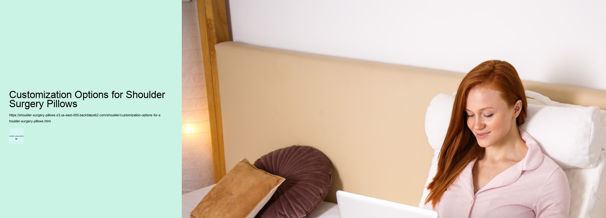 Customization Options for Shoulder Surgery Pillows