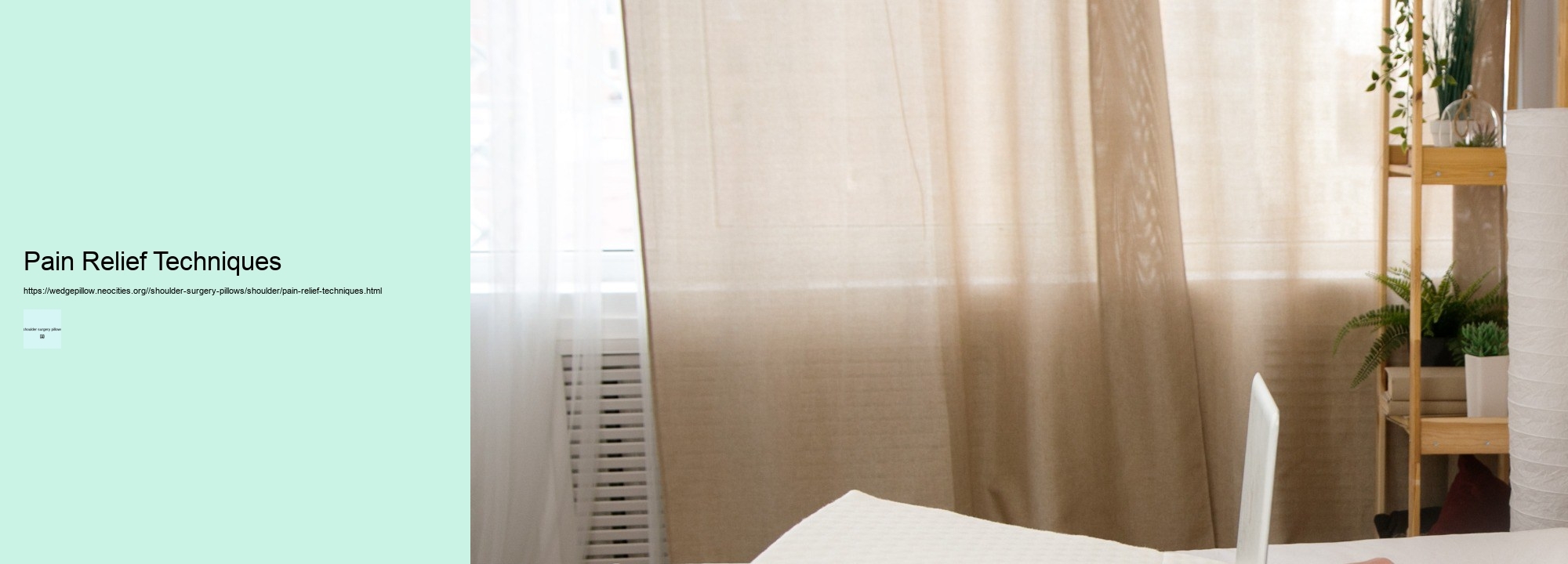 Pain Relief Techniques