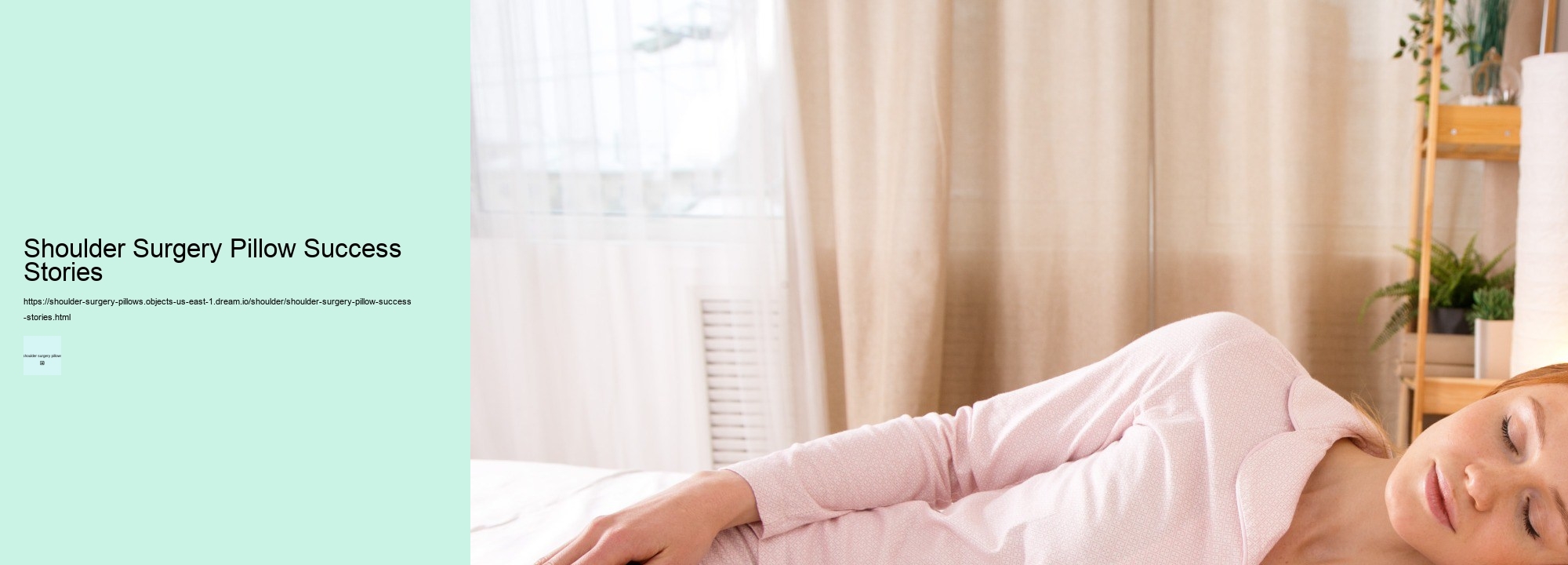 Shoulder Surgery Pillow Success Stories