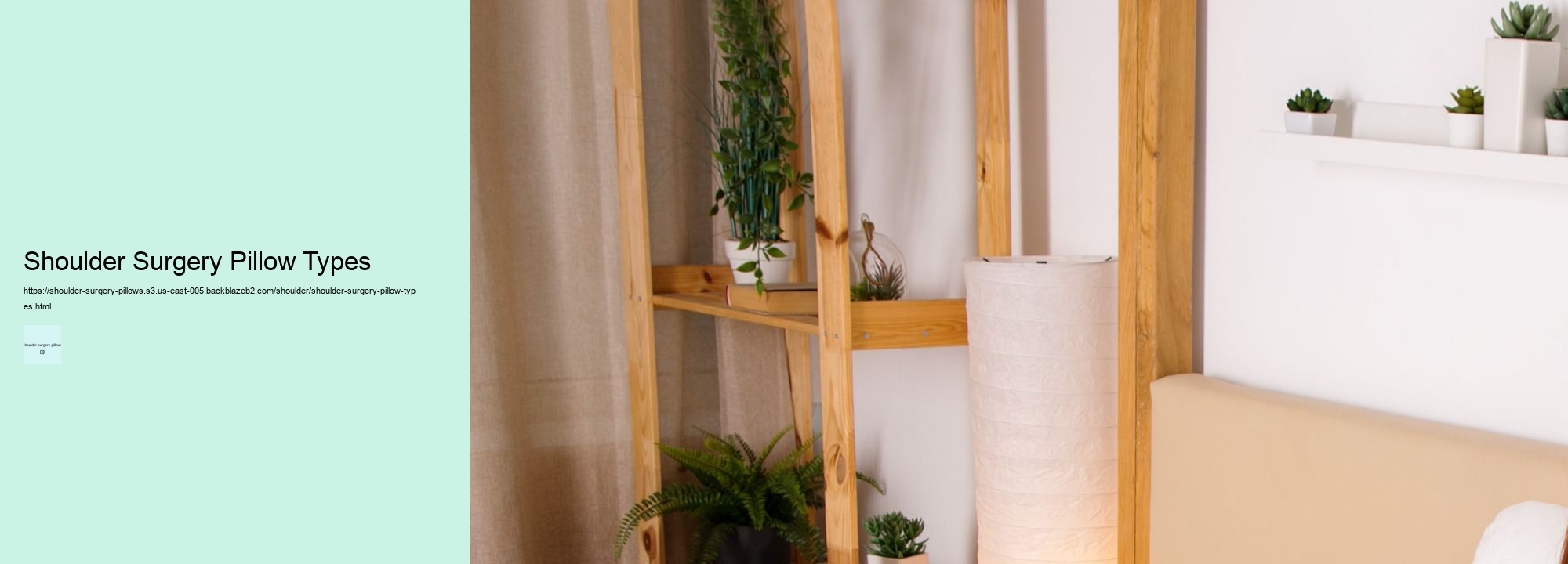 Shoulder Surgery Pillow Types